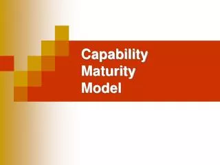 capability maturity model